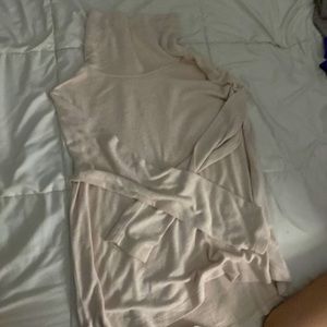 Turtle neck cream shirt